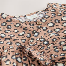 Load image into Gallery viewer, Animal Long Sleeve Button Through Dress (3mths-6yrs)
