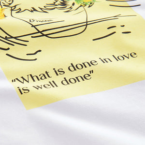 Ecru White Oversized Van Gogh Artist License T-Shirt (3-12yrs)