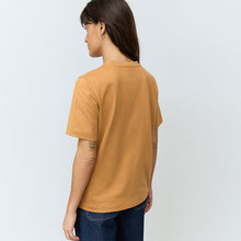 Load image into Gallery viewer, Ochre Yellow Heavyweight Short Sleeve Crew Neck T-Shirt
