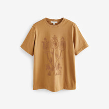 Load image into Gallery viewer, Ochre Yellow Heavyweight Short Sleeve Crew Neck T-Shirt
