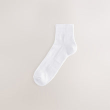 Load image into Gallery viewer, Black/White/Grey Essential Mid Trainer Socks 6 Pack
