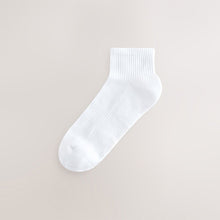 Load image into Gallery viewer, White Essential Mid Trainer Socks 6 Pack

