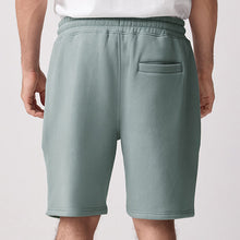 Load image into Gallery viewer, AirForce Blue Brushed Jersey Zip Pocket Shorts
