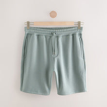Load image into Gallery viewer, AirForce Blue Brushed Jersey Zip Pocket Shorts
