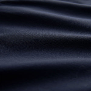 Navy Blue Stretch Oxford Long Sleeve Shirt