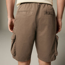 Load image into Gallery viewer, Brown 5 Pocket Utility Cargo Shorts
