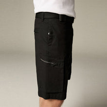 Load image into Gallery viewer, Black Belted Ripstop Cargo Shorts
