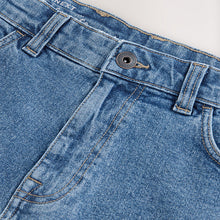 Load image into Gallery viewer, Light Blue Slim Fit Stretch Denim Shorts
