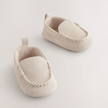 Load image into Gallery viewer, Neutral Loafer Baby Suede Shoes (0-24mths)
