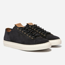 Load image into Gallery viewer, Men's navy leather sneakers ALBERIC
