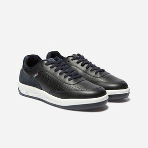 Men's sneakers made of navy leather France