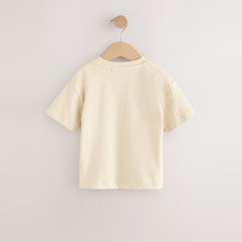 Load image into Gallery viewer, White Digger Interactive Pocket Short Sleeve Transport T-Shirt (3mths-6yrs)

