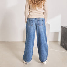 Load image into Gallery viewer, Mid Denim Blue Wide Leg Jeans (3-12yrs)
