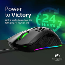 Load image into Gallery viewer, VERTUX GameCharged™ Dual Mode Gaming Mouse
