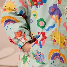 Load image into Gallery viewer, Green Character Waterproof Jacket (6mths-6yrs)

