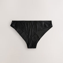 Load image into Gallery viewer, Black Brazilian No VPL Zebra Print Knickers 2 Pack
