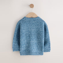 Load image into Gallery viewer, Blue Diggers Knitted Jumper (3mths-6yrs)
