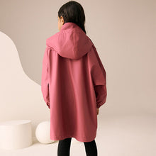 Load image into Gallery viewer, Berry Red Waterproof Raspberry Trench Coat (5-12yrs)
