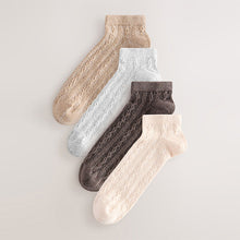 Load image into Gallery viewer, Neutral Cable Trainer Socks 4 Pack
