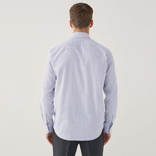 Load image into Gallery viewer, Ecru Tattersall Check Regular Fit Easy Iron Button Down Oxford Shirt
