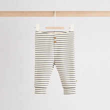 Load image into Gallery viewer, Cream Stripe Bunny Baby Long Sleeve Top and Leggings Set (0-18mths)
