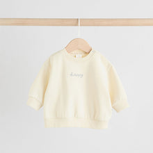 Load image into Gallery viewer, Cream Baby Sweater and Leggings Set 2 Piece (0-18mths)
