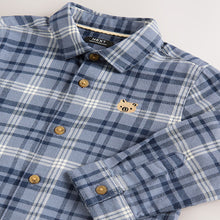 Load image into Gallery viewer, Blue Bear Long Sleeve Character Shirt (3mths-6yrs)
