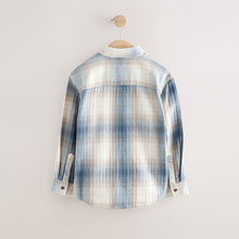 Load image into Gallery viewer, Blue Shadow Long Sleeve Check Shirt and T-Shirt Set 2 Piece (3-12yrs)
