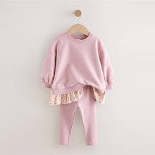 Load image into Gallery viewer, Pink Long Sleeve Top and Leggings Set (3mths-7yrs)
