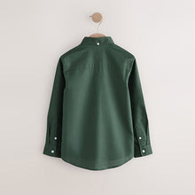 Load image into Gallery viewer, Dark Green Single Oxford Shirt (3-12yrs)
