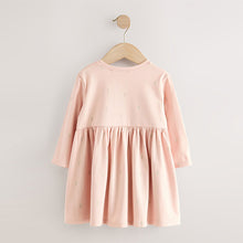Load image into Gallery viewer, Pink Fairy Long Sleeve Embellished Dress (3mths-6yrs)
