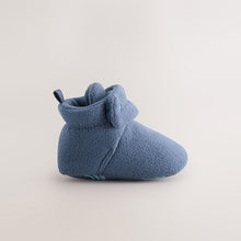 Load image into Gallery viewer, Navy Baby Touch Fastening Slipper Boots (0-2yrs)
