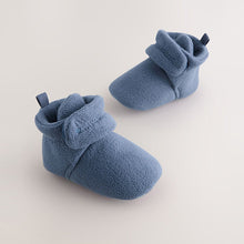 Load image into Gallery viewer, Navy Baby Touch Fastening Slipper Boots (0-2yrs)
