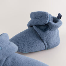 Load image into Gallery viewer, Navy Baby Touch Fastening Slipper Boots (0-2yrs)
