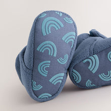 Load image into Gallery viewer, Navy Baby Touch Fastening Slipper Boots (0-2yrs)
