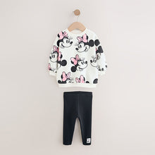 Load image into Gallery viewer, Cream Disney Minnie Mouse Sweatshirt &amp; Leggings Set (3mths-6yrs)
