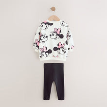 Load image into Gallery viewer, Cream Disney Minnie Mouse Sweatshirt &amp; Leggings Set (3mths-6yrs)
