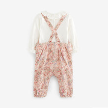 Load image into Gallery viewer, Pale Pink Baby 2pc Baby Dungaree &amp; Bodysuit Set (0mths-18 mths)
