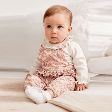 Load image into Gallery viewer, Pale Pink Baby 2pc Baby Dungaree &amp; Bodysuit Set (0mths-18 mths)
