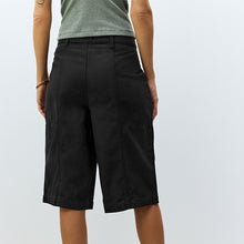 Load image into Gallery viewer, Black 100% Cotton Jort Shorts
