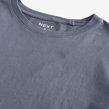 Load image into Gallery viewer, Grey Slate Slim Fit Essential Crew Neck Cotton T-Shirt
