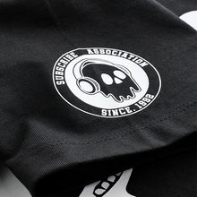Load image into Gallery viewer, Black/White Skull Relaxed Fit Short Sleeve Graphic T-Shirt (4-9yrs)
