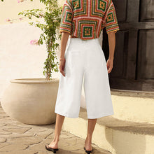 Load image into Gallery viewer, White Longline Jort Denim Shorts

