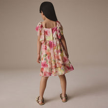 Load image into Gallery viewer, Pink Printed Chiffon Dress (3-12yrs)
