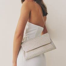 Load image into Gallery viewer, Silver Clutch Bag with Detachable Chain
