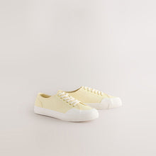 Load image into Gallery viewer, Yellow Round Toe Chunky Baseball Trainers
