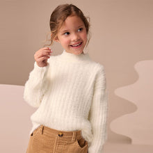 Load image into Gallery viewer, Ecru Fluffy Jumper (3-12yrs)
