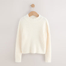 Load image into Gallery viewer, Ecru Fluffy Jumper (3-12yrs)
