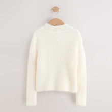 Load image into Gallery viewer, Ecru Fluffy Jumper (3-12yrs)
