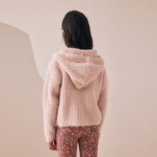 Load image into Gallery viewer, Pink Fluffy Zip Through Hoodie (3-12yrs)
